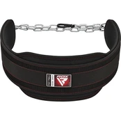 Sunkiosios atletikos diržas RDX T7 Pro Dipping Belt, juoda, Universalus