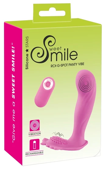 Sweet Smile dėvimas G taško vibratorius su pulteliu, violetinis