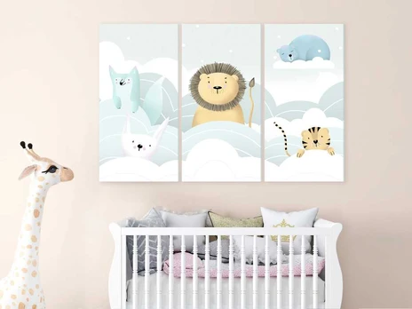 Artgeist Paveikslas - Fairy-Tale Zoo (3 Parts)