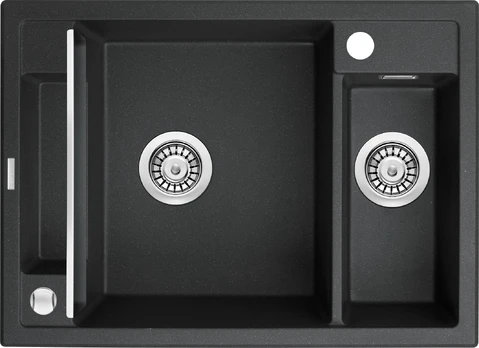 Magnetic granite sink 1.5-bowl