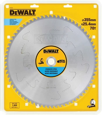 DEWALT Griesanas disks 355x25.4 70T ss