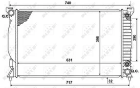 Variklio radiatorius NRF NRF 53958