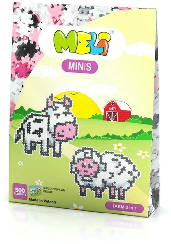 Konstruktorius Meli Minis Farm 2in1 500 el.