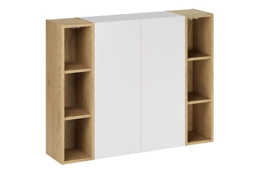 Pakabinamų vonios spintelių komplektas Aster White, 50 cm, balta