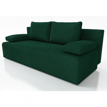 Sofa-lova Zoya, žalia, pliušas