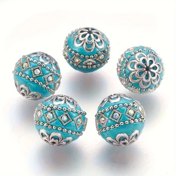 Metalo karoliukai, Dark Turquoise