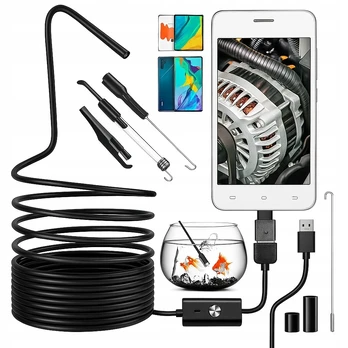 Endoskopinė inspekcinė kamera Android Usb-c 5m Led Usb-c 3in1
