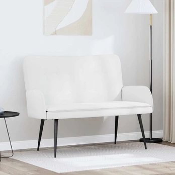 Dvitaškė sofa Baltas 115 x 61 x 87 cm audinys