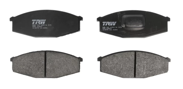 stabdžių trinkelių rinkinys, diskinis stabdys GDB747