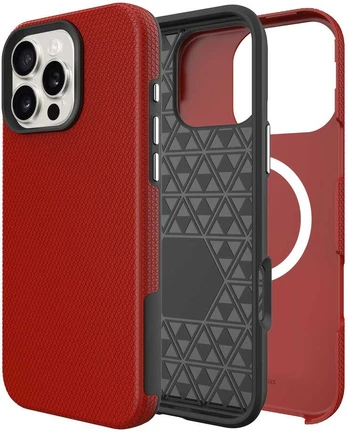 Dėklas Perfectionists Triangle Mag Case Apple iPhone 17 Pro raudonas