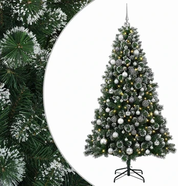 Dirbtinė kalėdinė eglutė su rutuliuku 180 cm 300 LED