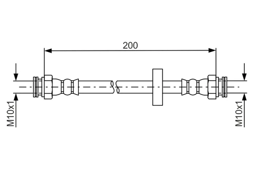 BOSCH 1 987 481 670 Brake hose