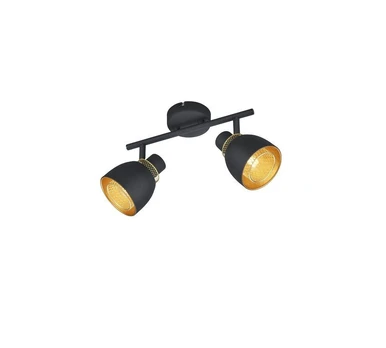 Trio-Lighting Punch 2-pc E14 matt black/gold virziena gaismeklis