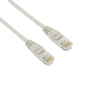 4World patch cord RJ45, molded jacket, cat.5e UTP, 0.5 m, pilka (06559) kaina