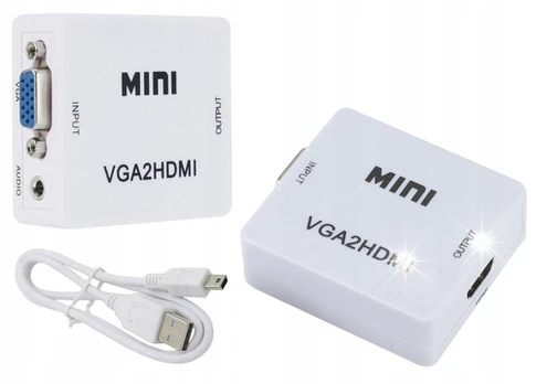 Konverteris adapteris perėjimas iš Vga D-sub į Hdmi + Audio garsas Usb Hd36