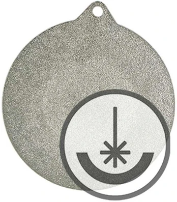 Detal Medal grawerowany laserem- RMI
