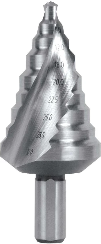 Pakopinis grąžtas RUKO HSS Ø6,0-32,0mm