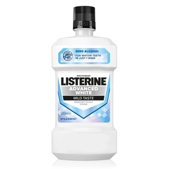 Dantis balinantis burnos skalavimo skystis LISTERINE ADVANCED WHITE, 500 ml