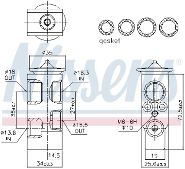 NISSENS NIS 999379 Air conditioning valve