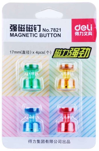 Magnetai DELI 7821, 17mm, 4vnt