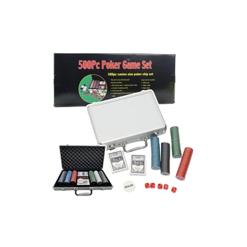 Professional Poker Set, Aluminum Case, 500 pcs.