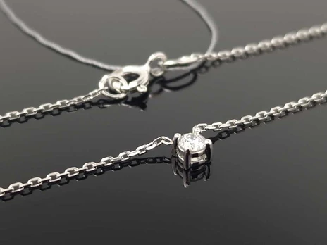 Best Diamonds Balto aukso grandinėlė su briliantu