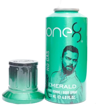 One 8 Emerald No Gas Scented Spray For Men, 120 ml