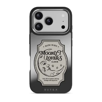 Moonlit Lovers - iPhone 17 Pro Case, Elite Mirror Dark (MagSafe) / Silver