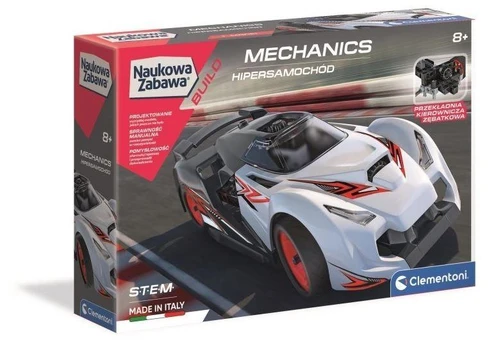 Clementoni mechanikos laboratorija. Hypercar lenktyninis automobilis