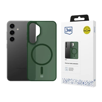 Dėklas 3mk Smoke MagCase for Samsung Galaxy S24 - Žalias-Translucent
