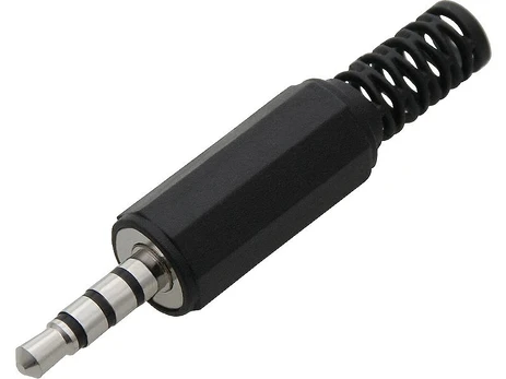Jungtys // Different Audio, Video, Data connection plug and sockets // 2238# Wtyk jack 3,5 4-polowy plastik