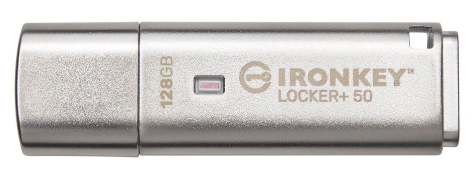 Kingston 128GB USB 3.2 IRONKEY LOCKER+50/AES USB W/256BIT ENCRYPTION