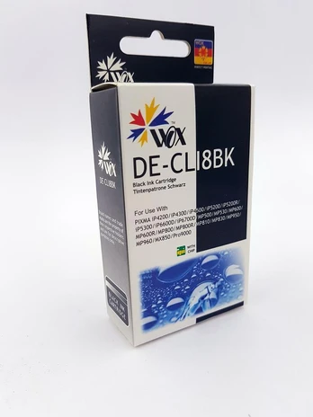Ink cartridge Wox Black Canon CLI 8BK replacement CLI8BK