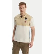 Napapijri Polo marškinėliai E-Reflect NP0A4H4B Écru Relaxed Fit