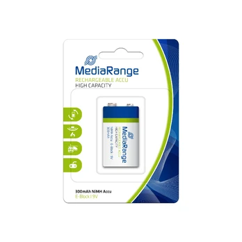 MediaRange Akumuliatorius 9V Block 300mAh 1 vnt.