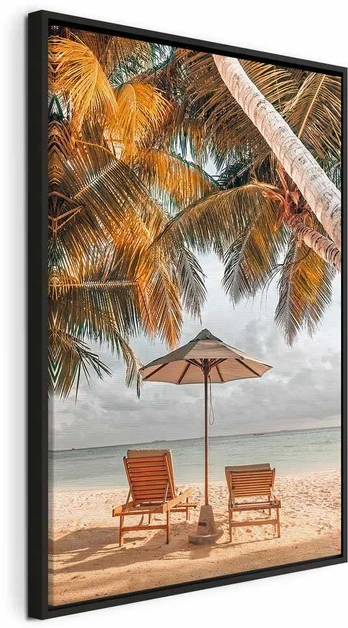 Artgeist Paveikslas - Palm Umbrella (1 Part) Vertical