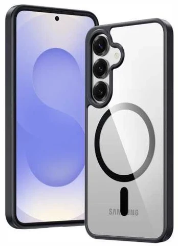 Dėklas Swissten Clear Jelly Magstick Metallic Case for Samsung Galaxy S24 FE 5G