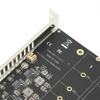 Nvme M.2 Pcie X16 adapteris su 4 prievadais