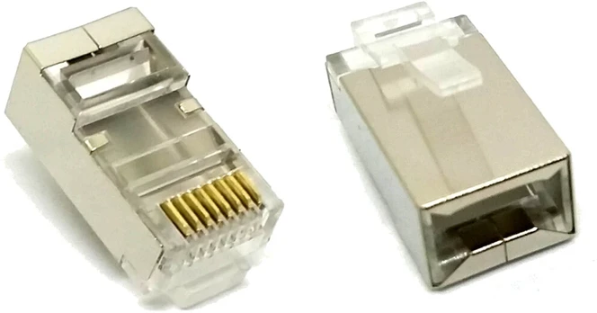 Modularus Rj45 8p8c Ftp ekranuotas kat.5e kištukas