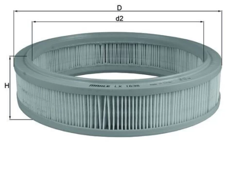 Oro filtras MAHLE LX1638