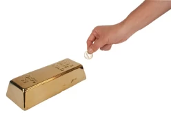 Ceramic Gold Bar Coin Bank (PB17) kaina