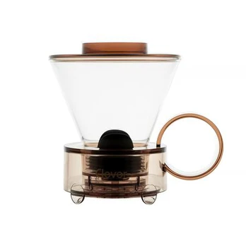 Clever Dripper - Stiklas 500ml Permatomas rudas