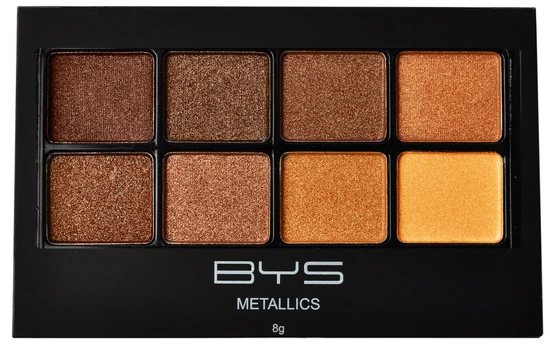 BYS Akių šešėliai Metallics Browns 8 spalvos