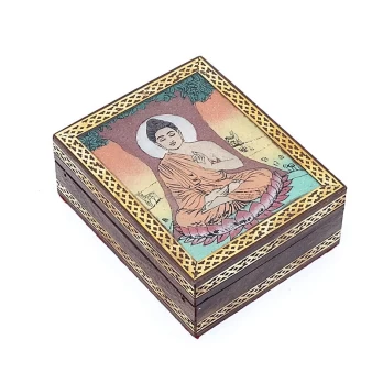 Taro arba papuošalų dėžutė Buda su bodhi medžiu