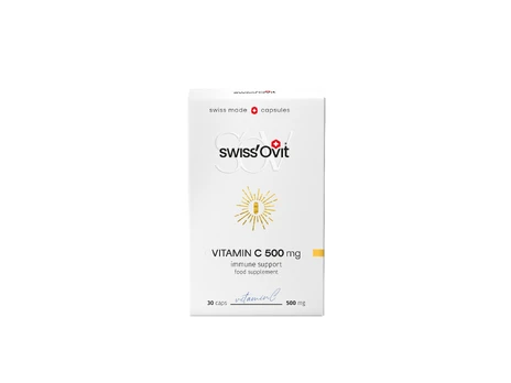 SwissOvit Vitaminas C 500mg, kapsulės, N30