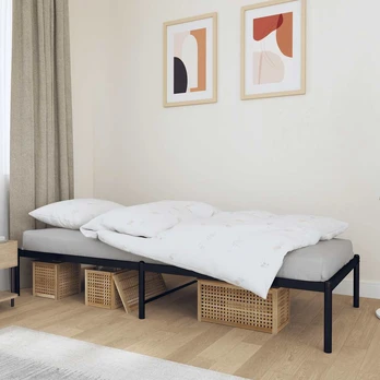 Lova Metalinis lovos rėmas, juodos spalvos, 75x190cm