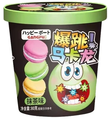 Gangfu Candy Macarons Matcha flavor 80g x24 (CHI)