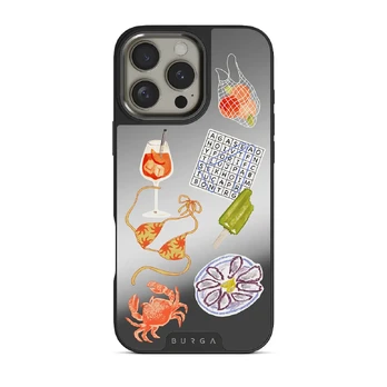 Seaside Muse - iPhone 16 Pro Case, Elite Mirror (MagSafe) / Gunmetal