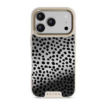 Almond Latte - Cute iPhone 17 Pro Case, Elite Mirror Light (MagSafe) / Gold