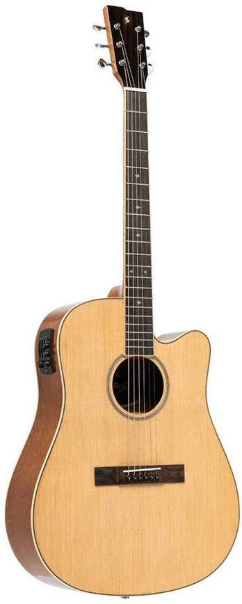 Elektro-akustinė gitara Stagg SA45 DCE-LW